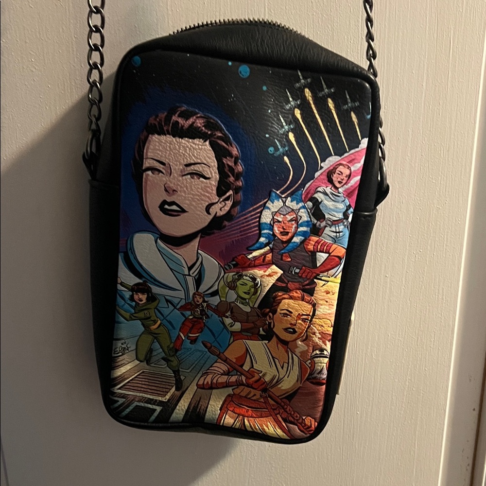 2023 Disney Parks Star Wars Women Of The Galaxy Loungefly Sling Crossbody Bag